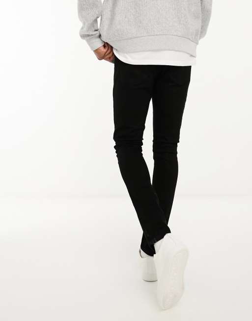 French Connection - Super skinny-fit jeans in zwart, 2 van 4