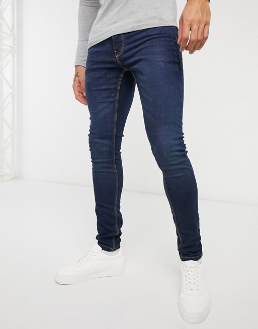 French Connection super skinny stretch jeans in dark blue