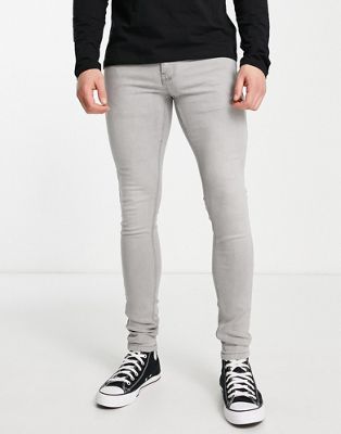 French Connection super skinny stretch jeans in light grey