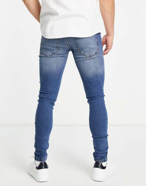 French Connection - Super skinny stretchjeans in middenblauw, 2 van 4