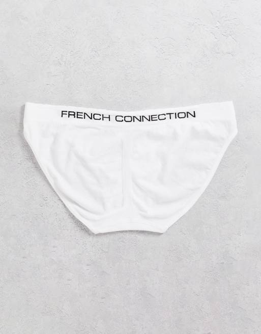 French Connection – Svarta, vita och röda trosor i seamless-design, 3-pack, 3 av 4
