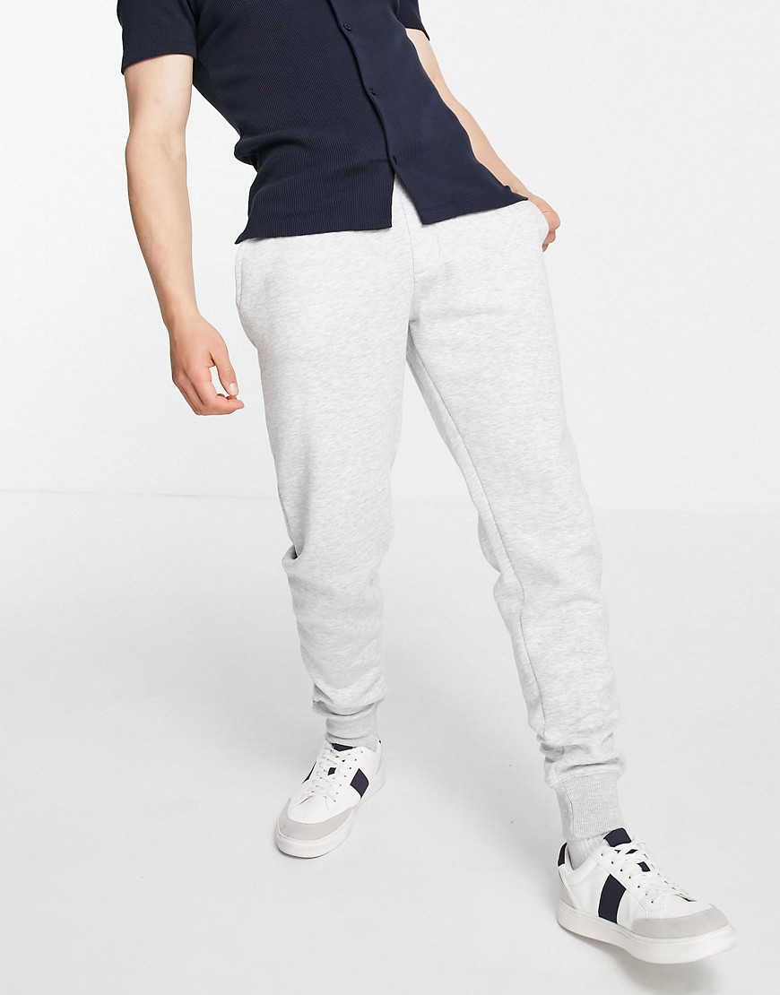 French Connection Slim Fit Sweatpants In Light Gray-grey