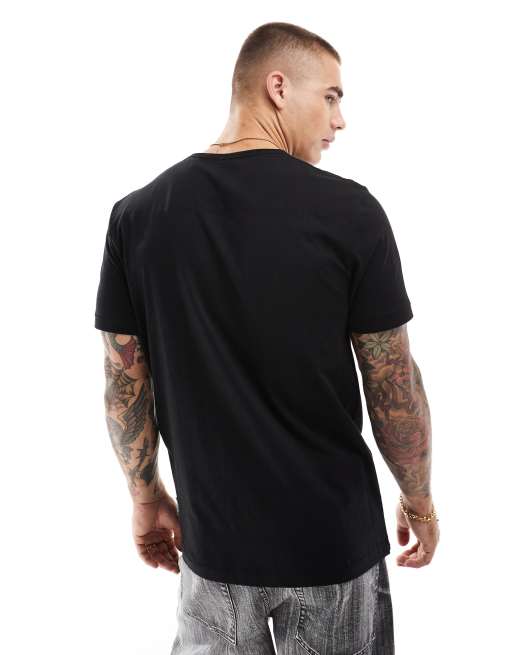 French Connection - T-shirt avec logo manuscrit sur la poitrine - Noir, 4 de 4