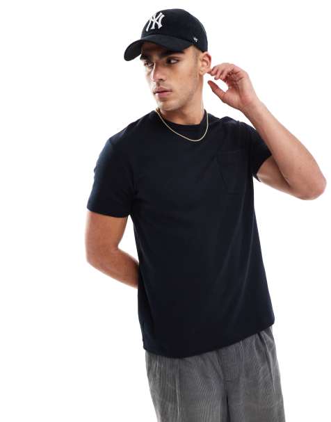 French Connection - T-shirt avec poche - Bleu marine - view 1