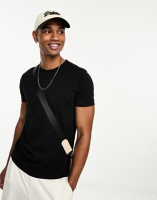 French Connection pocket t-shirt in black - ASOS Price Checker
