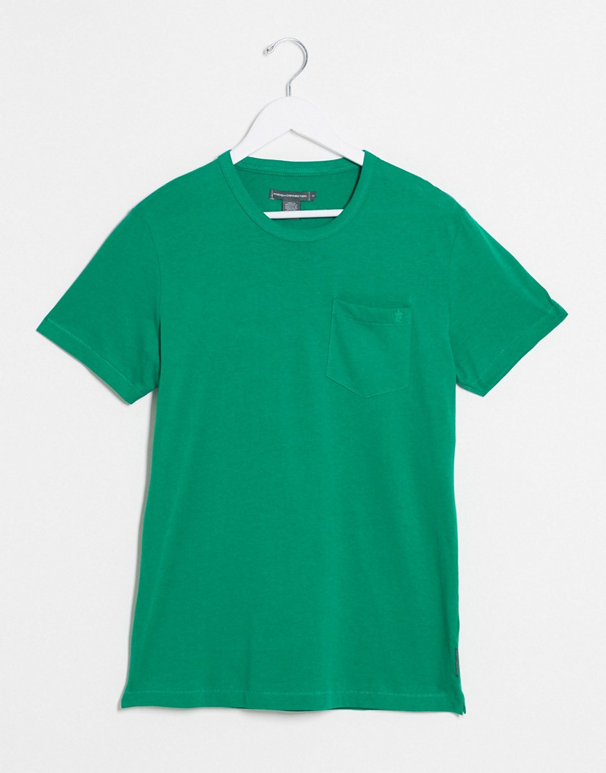French Connection — T-shirt i økologisk bomuld-Grøn