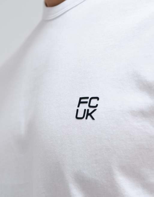 French Connection T-shirt met gestapeld logo in wit, 2 van 10