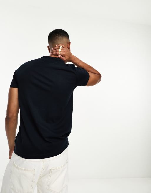 French Connection - T-shirt met ronde hals in marineblauw, 4 van 4