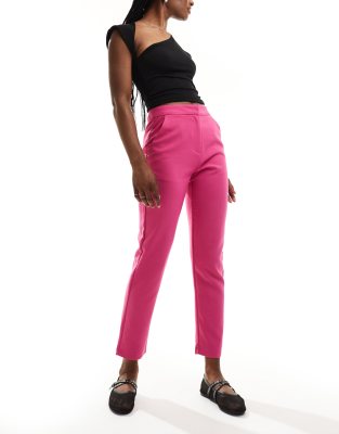 tailored tapered pants in pink - part of a set