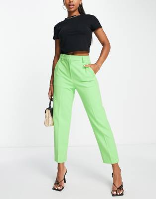 French Connection tailored trousers in lime green co-ord - ASOS Price Checker