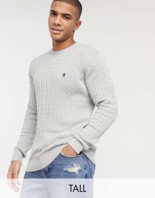 tall cable knit sweater
