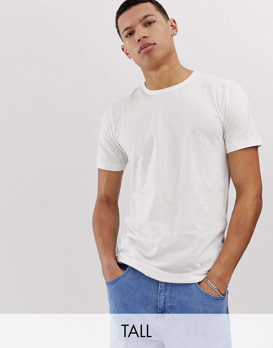 French Connection Tall basic crew neck t-shirt-White