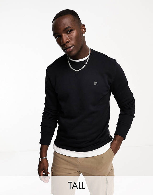 French Connection - tall crew neck sweatshirt in navy