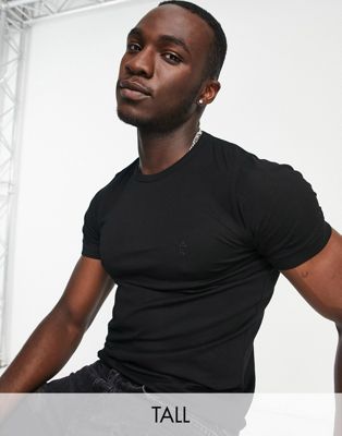 French Connection Tall crew neck t-shirt in black - ASOS Price Checker