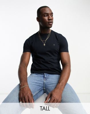 French Connection Tall crew neck t-shirt in navy - ASOS Price Checker
