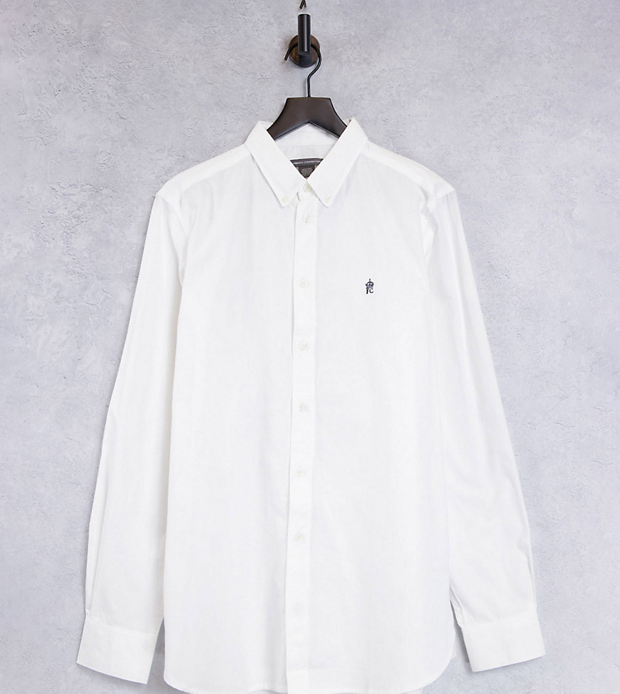 French Connection Tall Essentials oxford shirt in white