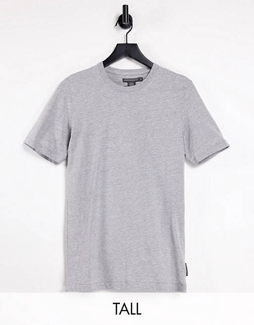 French Connection Tall Essentials t-shirt in grey