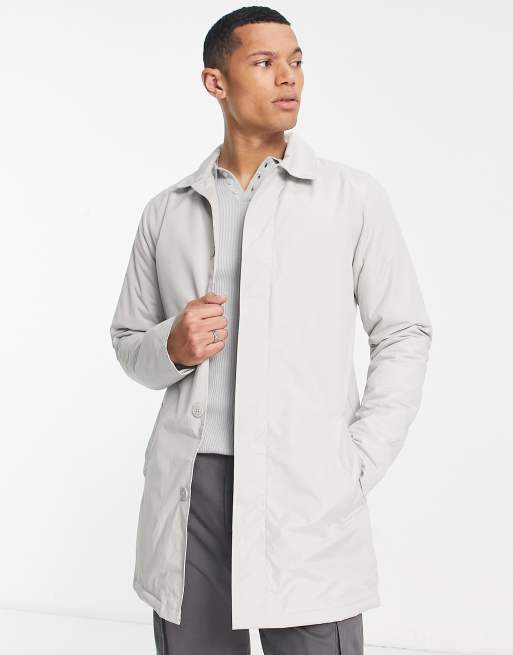 Mens grey shop mac jacket