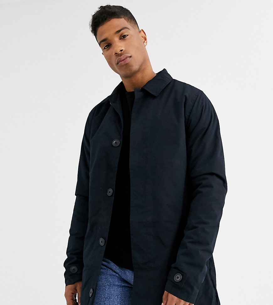 French Connection Tall lined mac-Navy