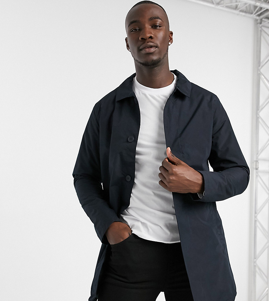 French Connection Tall lined trench jacket in navy