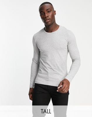 French Connection Tall long sleeve top in grey