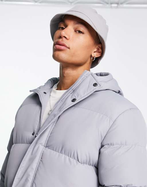 French connection longline padded best sale hooded parka