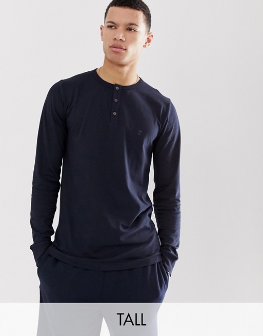 French Connection Tall plain grandad long sleeve top