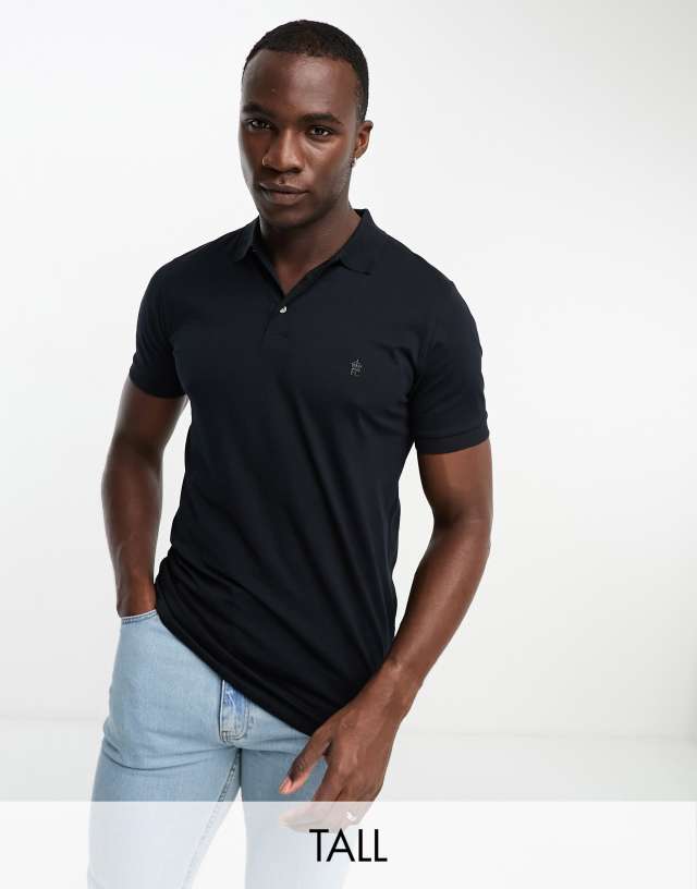 French Connection - tall polo in navy