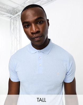 Shop French Connection Tall Polo In Sky Blue