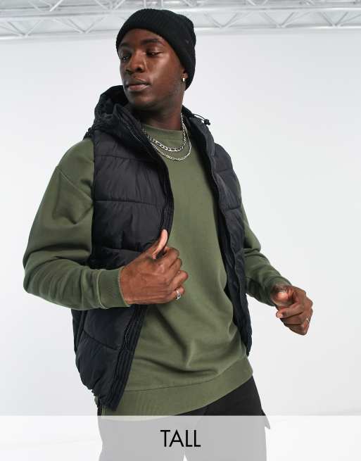 Mens hooded puffer vest new arrivals