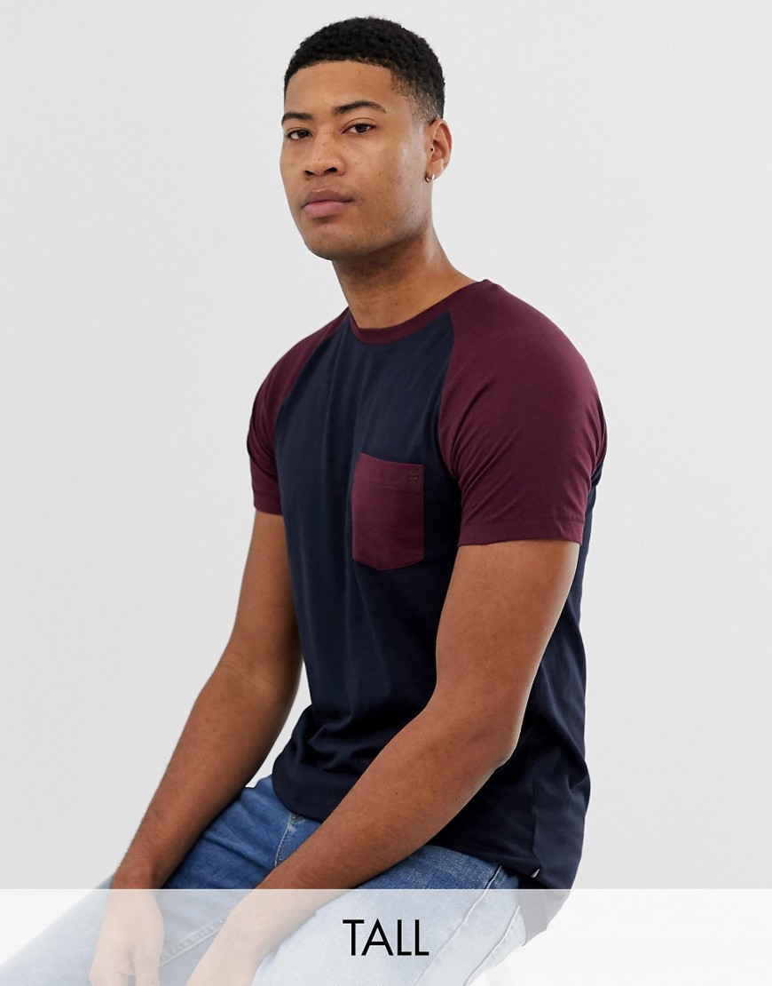 French Connection Tall raglan t-shirt med lomme-Multifarvet