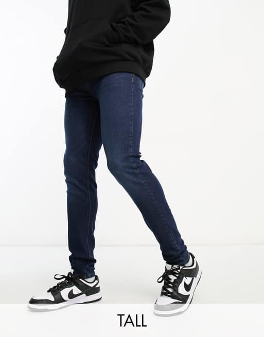 French Connection Tall – Schmal zulaufende Jeans in Dunkelblau