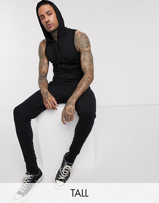 French Connection Tall sleeveless hoodie