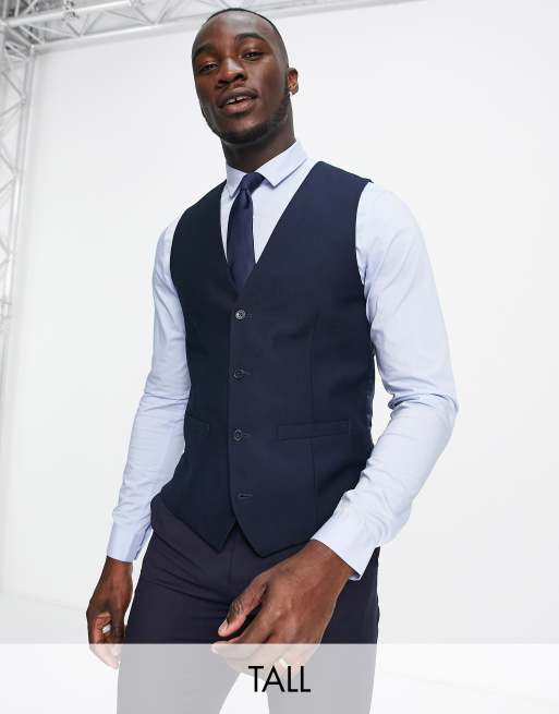 Mens tall suit on sale vest