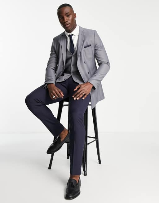 French Connection Tall - Slim Fit-habitjakke i ensfarvet, 4 af 4