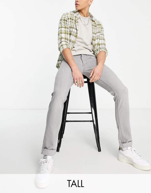 French Connection Tall slim jeans in light gray