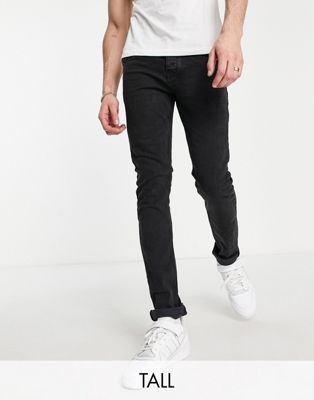 French Connection Tall slim jeans in washed black