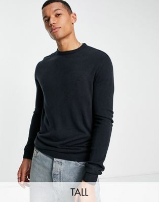 French Connection Tall soft touch crew neck jumper in navy