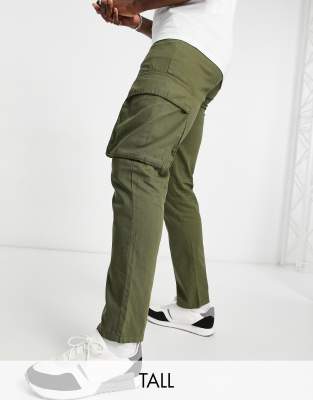 French Connection Tall Utility Cargo Pants In Khaki-green | ModeSens