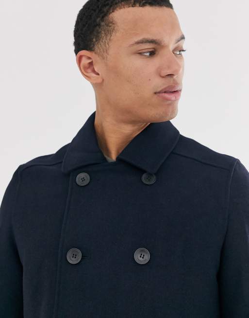 French connection wool hot sale blend pea coat