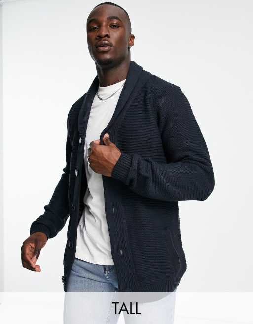 Mens on sale tall cardigan