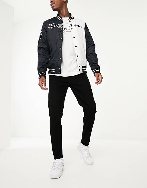 French Connection tapered fit jeans in black | ASOS