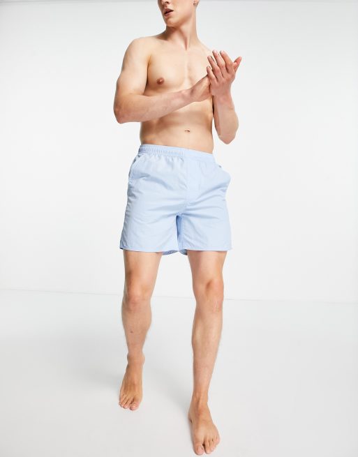 French Connection – Tas – Badeshorts in kontrastierendem Himmel- und Marineblau