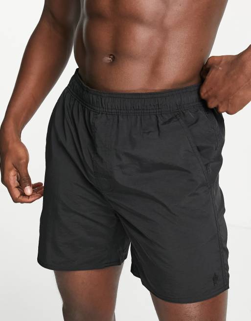 French Connection - Tas - Zwemshort met contrastvlakken in zwart