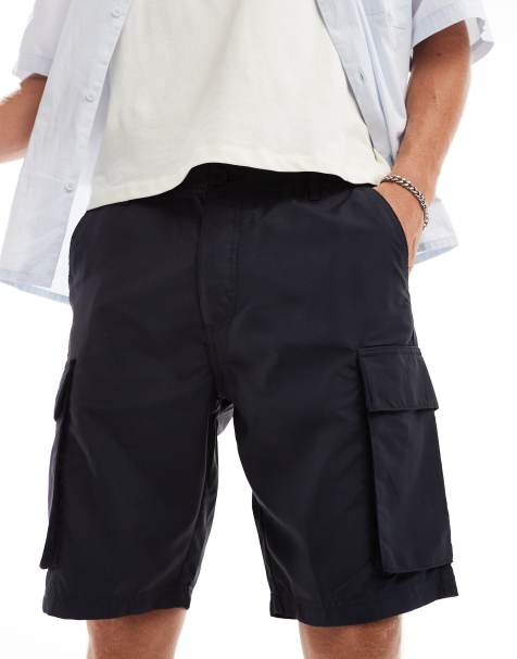 French Connection tech cargo shorts in navy - view 1