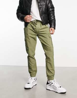 Light Olive Cargo Trousers