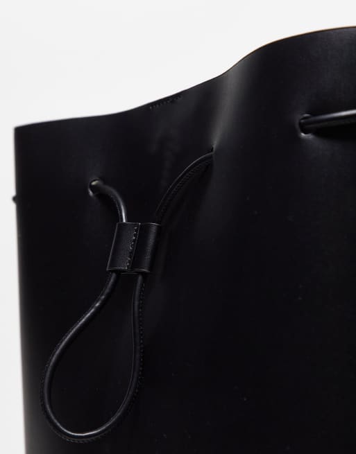 French Connection tie detail backpack in black | ASOS