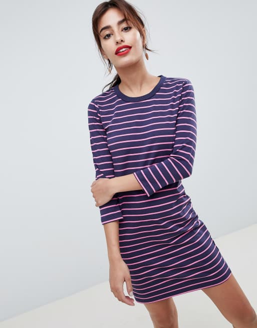 French Connection Tim Tim Stripe Jersey Dress ASOS