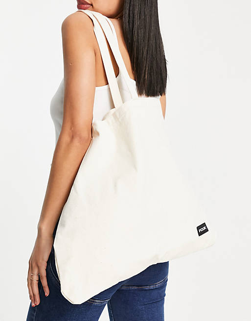 French connection tote bag in natural