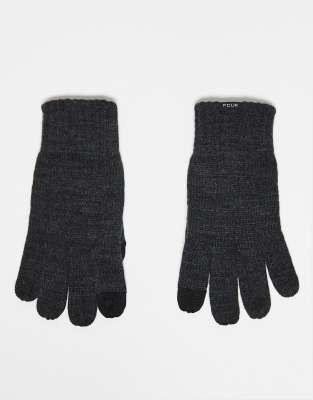 French Connection French Connection touch screen gloves in grey